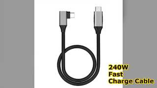 240W USB C 90 Degree Cable Fast Charge