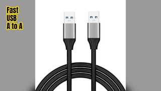USB A Male to Male Cable Fast Data Sync