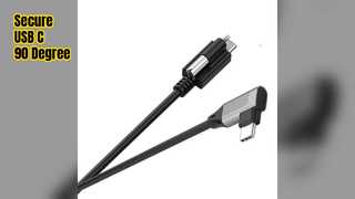 Secure USB C Cable 5m 90 Degree Screw Lock